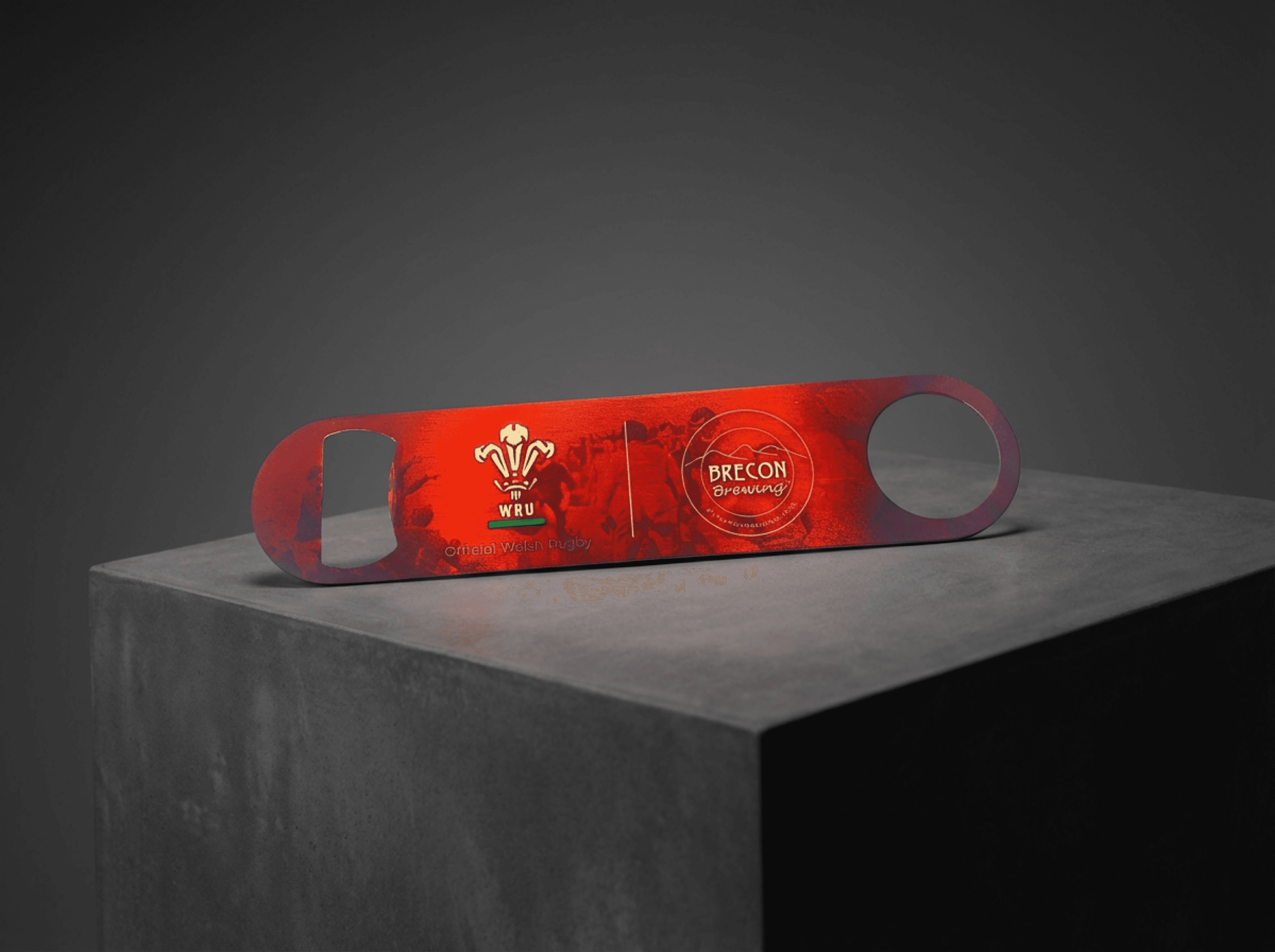 Custom branded bottle opener